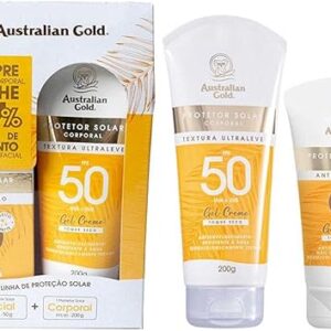 AUSTRALIAN GOLD KIT PROTETOR SOLAR GEL CREME FPS50