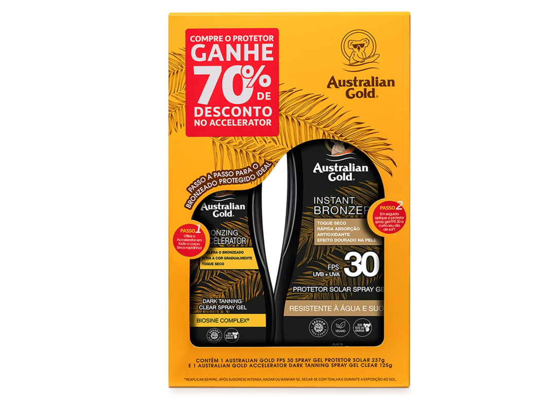 Promopack FPS 30 237ml + Acerador 125ml (70%), Australian Gold